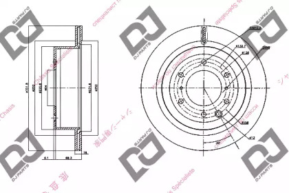 Тормозной диск DJ PARTS BD1389